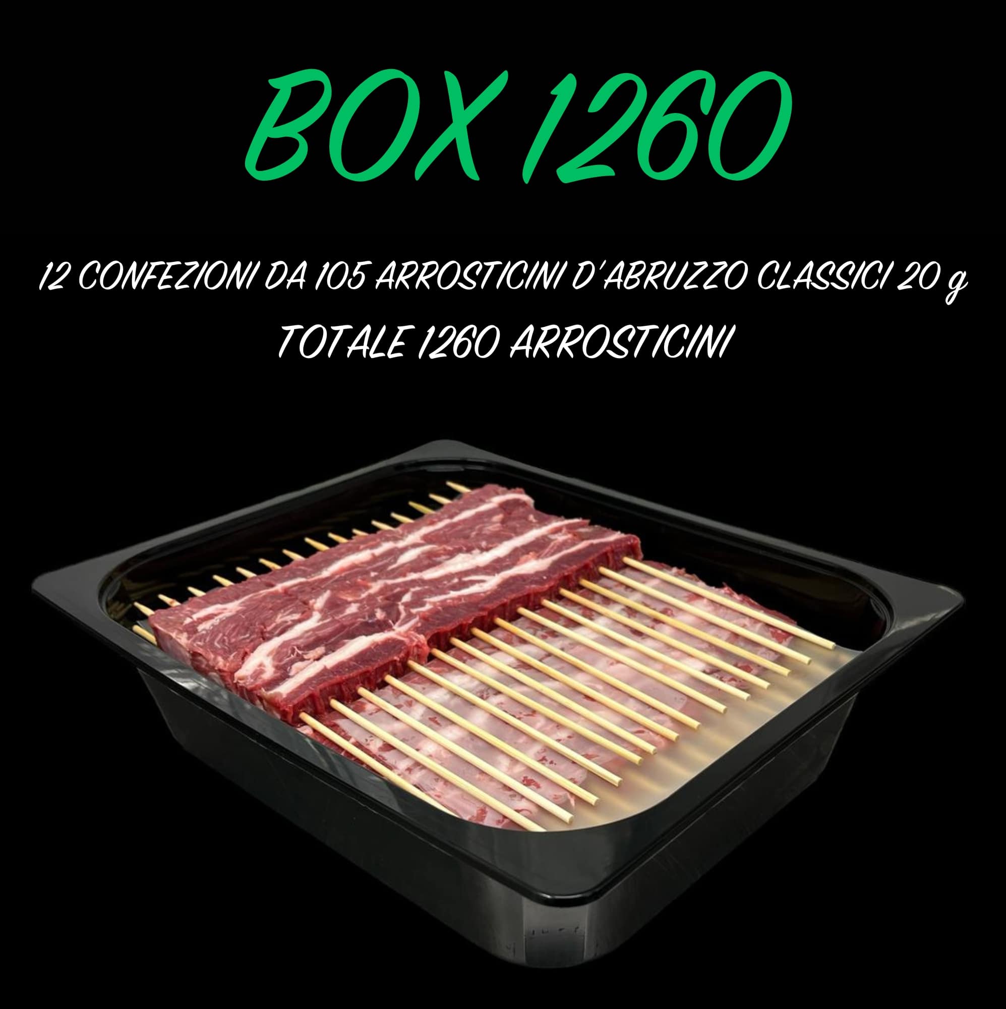 Box 1260 arrosticini d’Abruzzo classici 20 g