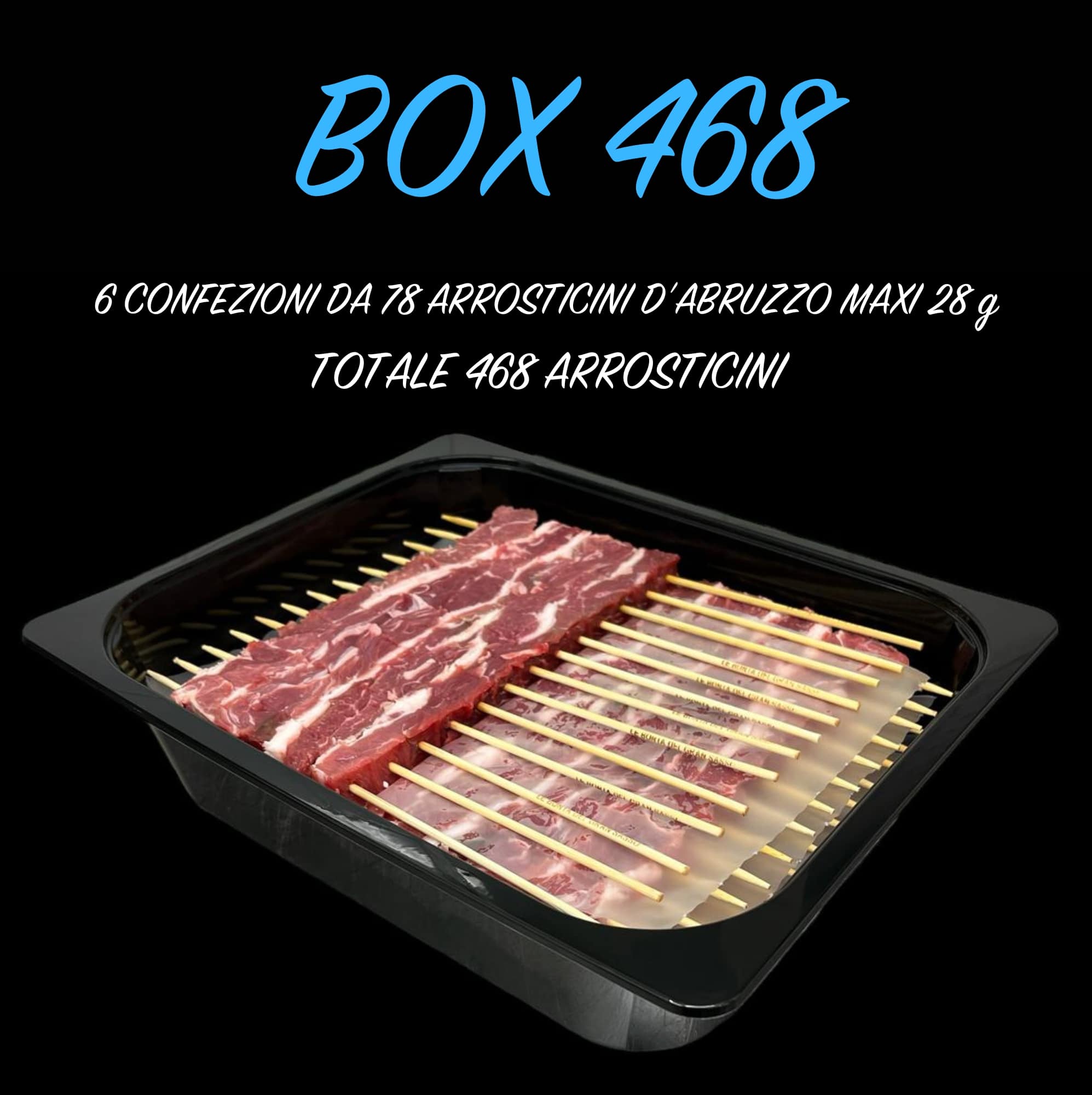 Box 468 arrosticini d’Abruzzo maxi 28 g