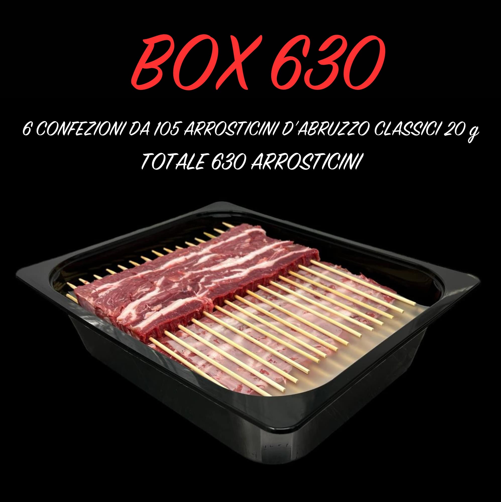 Box 630 arrosticini d’Abruzzo classici 20 g